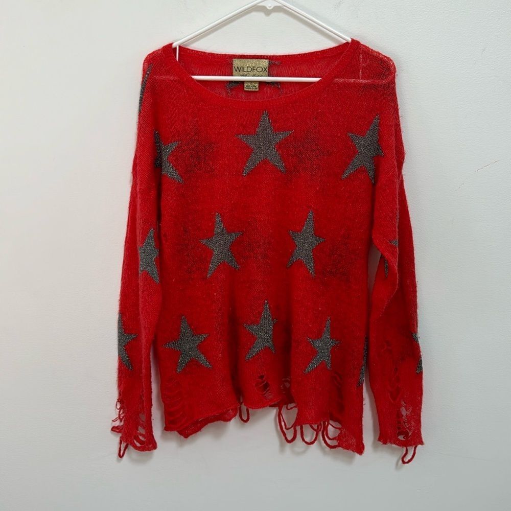 Wildfox distressed sweater size Small